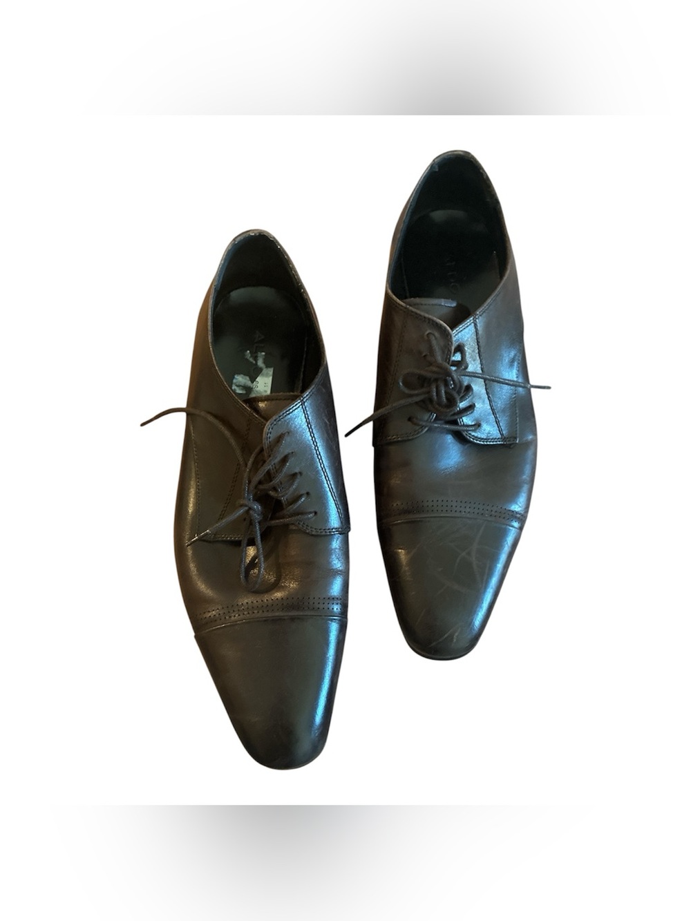 Aldo ALDO Belair Cap Toe Oxford Dress Shoes men's Coco Brown leather